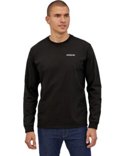 Patagonia P6 Logo Men's Long Sleeve Responsibili-T-Shirt -Snow Board Store 2178079011 g