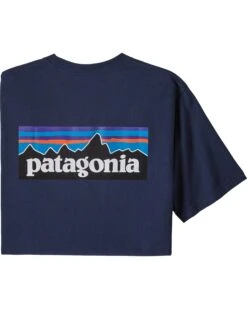 Patagonia P6 Logo Men's Responsibili-T-Shirt -Snow Board Store 217810941