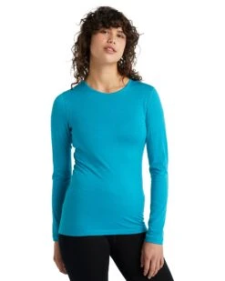 Icebreaker Merino Bodyfit 200 Oasis Women's Long Sleeve Crew -Snow Board Store 2393549447 g