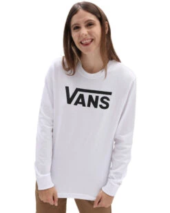 Vans Women's Flying V Classic Long Sleeved Bff T-Shirt 9 Vans Women's Flying V Classic Long Sleeved Bff T-Shirt -Snow Board Store 50131191003 g