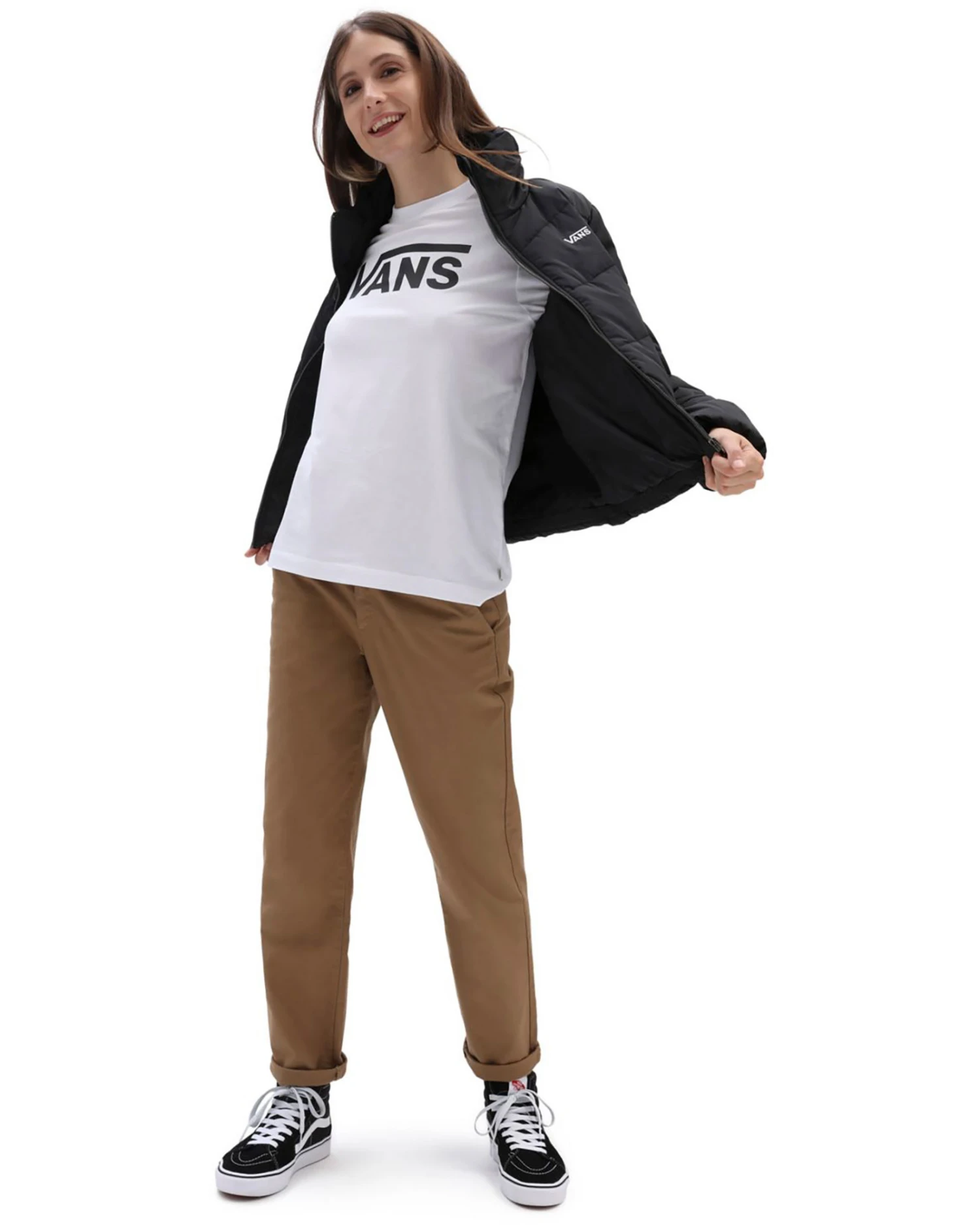 Vans Women's Flying V Classic Long Sleeved Bff T-Shirt 4 Vans Women's Flying V Classic Long Sleeved Bff T-Shirt - Image 4