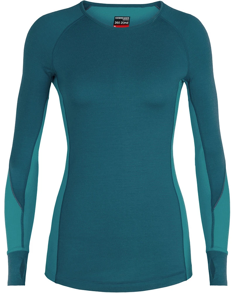 Icebreaker Merino 260 Winter Zone Women's Long Sleeve Crew 1 Icebreaker Merino 260 Winter Zone Women's Long Sleeve Crew