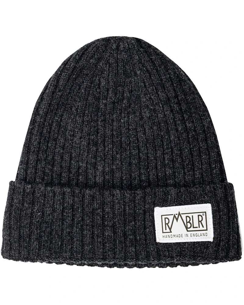 RMBLR Bray Lambswool Woven Patch Beanie 4 RMBLR Bray Lambswool Woven Patch Beanie - Image 4