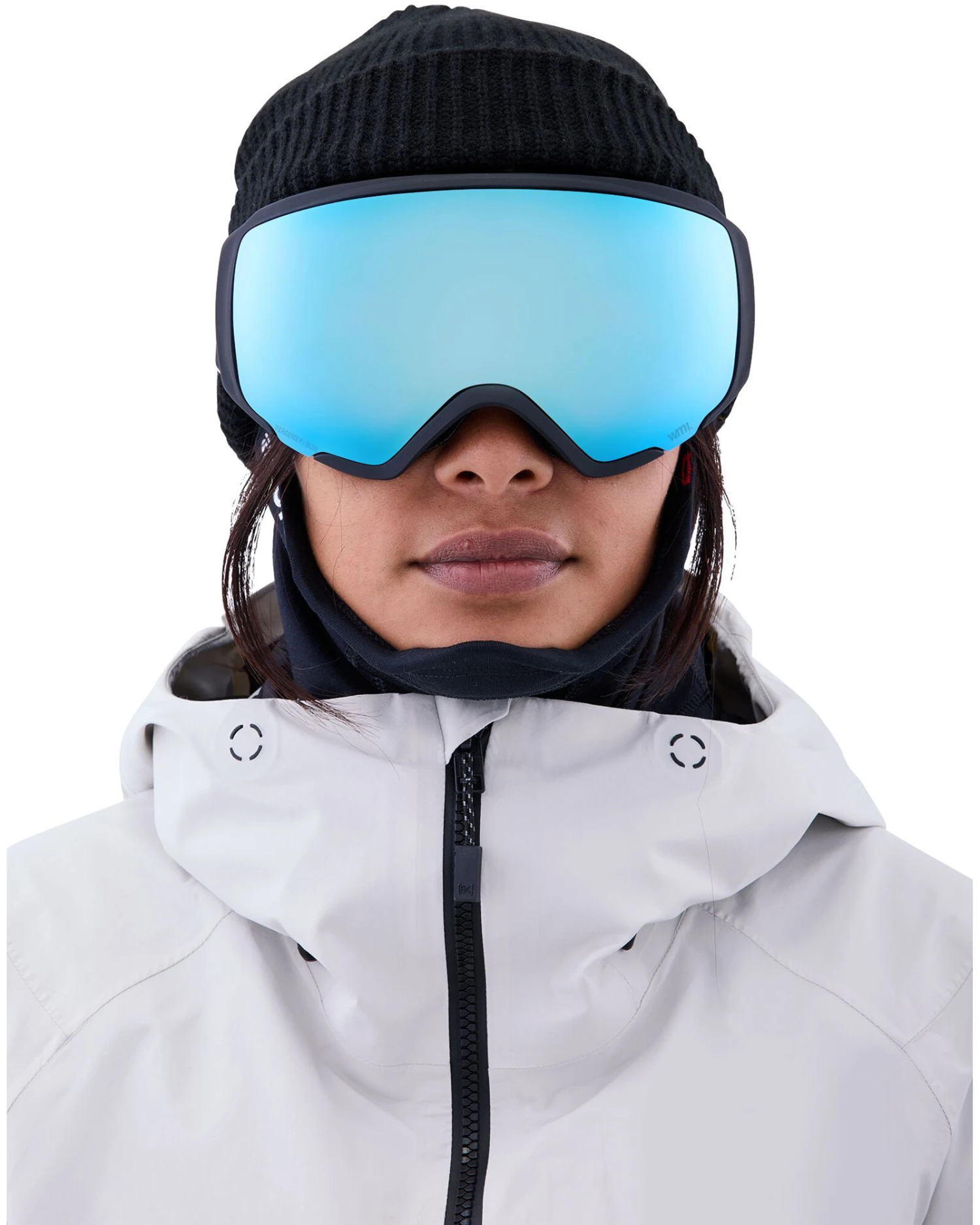 Anon WM1 Black / Perceive Variable Blue + Perceive Cloudy Pink Women's Goggles 4 Anon WM1 Black / Perceive Variable Blue + Perceive Cloudy Pink Women's Goggles - Image 4