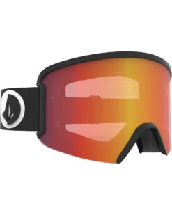 Volcom Garden Gloss Black / Red Chrome Goggles