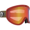 Volcom Footprints Red/Charamel / Red Chrome Goggles