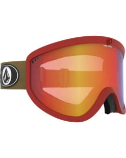 Volcom Footprints Red/Charamel / Red Chrome Goggles