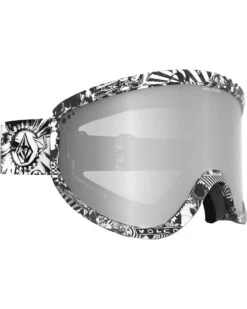 Volcom Footprints Op Art / Silver Chrome Goggles