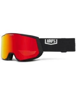 100% Essentail Black / HiPER Vermillion Red ML Mirror + HiPER Pink Turquoise ML Mirror Goggles